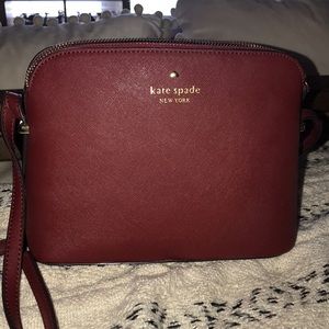 Kate Spade burgundy cross body purse